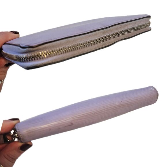 Louis Vuitton (Authentic) Rare Purple Lilac Epi Leather Zippy Long Wallet, GUC - Picture 6 of 12